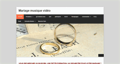 Desktop Screenshot of mariage-musique-video.com