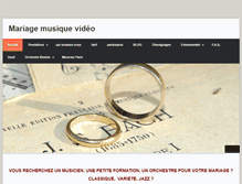 Tablet Screenshot of mariage-musique-video.com